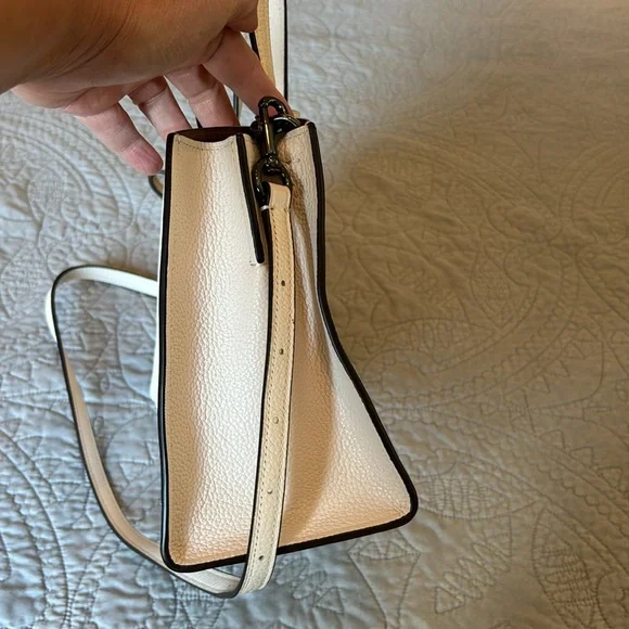 Coach White Leather Tote - Picture 5 of 10